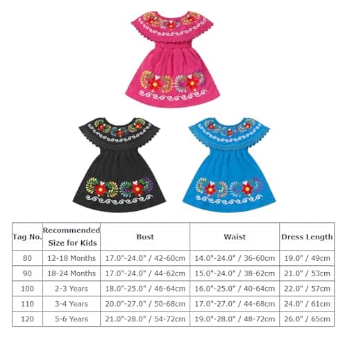 Fiesta Dresses for Girls, Toddlers and Kids