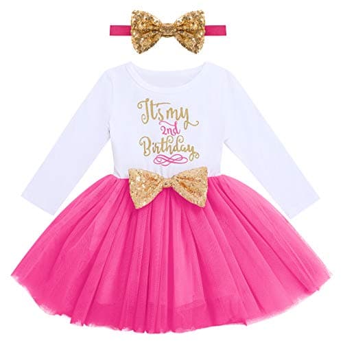 Refined Title: ODASDO Baby Girls Toddlers Birthday Tutu Dress Set