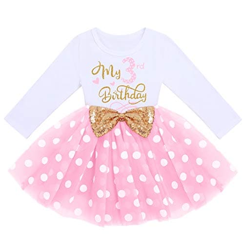 ODASDO Baby Girls Toddler Kids Birthday Party Dresses