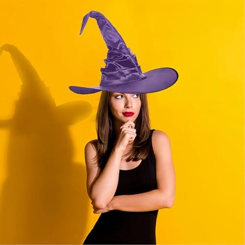 Detachable Witch Hat Headband for Women's Halloween Costume Party