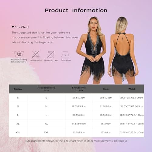 Women's Latin Dance Dress with Backless Design