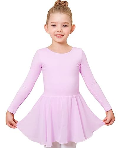 Stelle Long Sleeve Ballet Leotards with Skirt for Girls (Toddler/Big Kid)