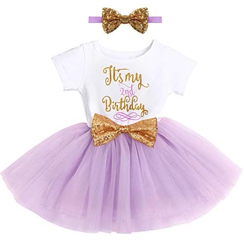 Baby Girl 1st/2nd Birthday Dress & Headband Set