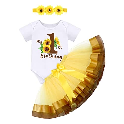 ODASDO Baby Girl's First Birthday 3-Piece Outfit