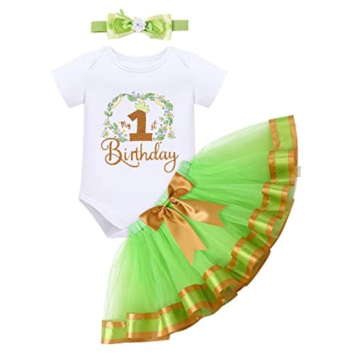 ODASDO Baby Girl's First Birthday 3-Piece Outfit