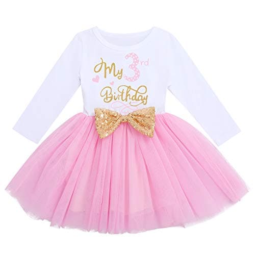 ODASDO Baby Girls Toddler Kids Birthday Party Dresses