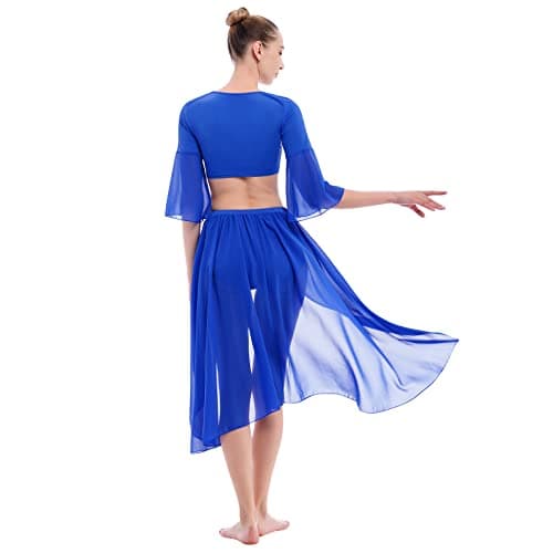 ODASDO Women's Lyrical Dance Two-Piece Outfit