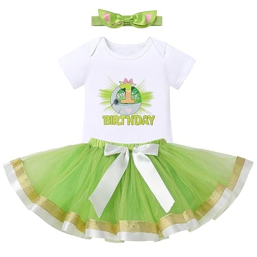 ODASDO Baby Girl 1st Birthday Cake Smash Outfit