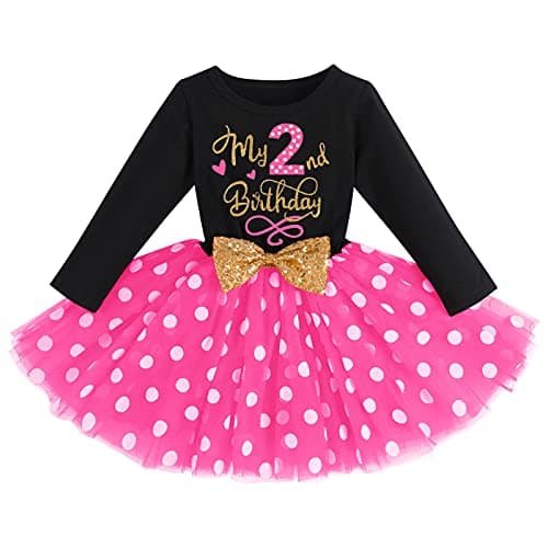 ODASDO Baby Girls Toddler Kids Birthday Party Dresses