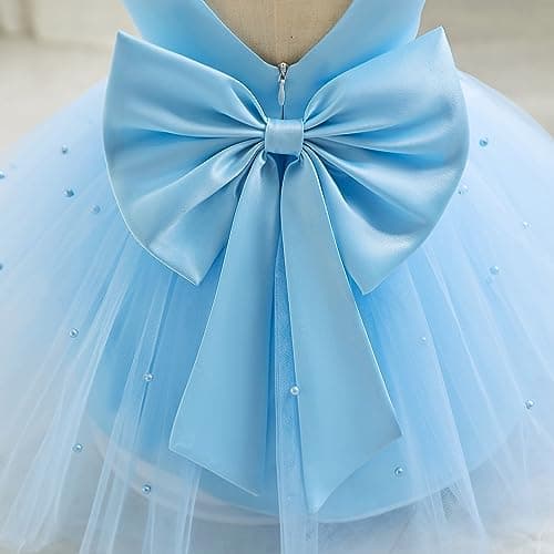 Baby Girls Satin Bowknot Princess Tutu Dress