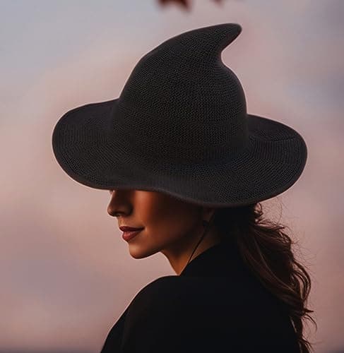 Top Women's Halloween Witch Hat for Party and Cosplay