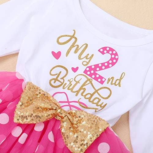 ODASDO Baby Girls Toddler Kids Birthday Party Dresses