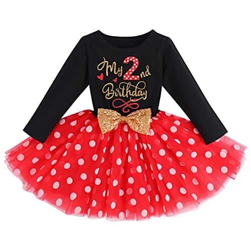 ODASDO Baby Girls Toddler Kids Birthday Party Dresses