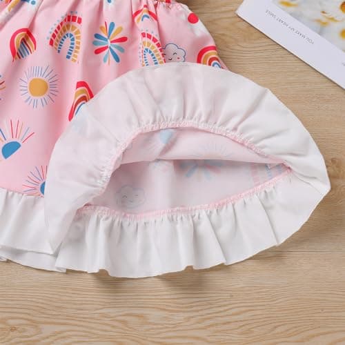 ODASDO Toddler Girls' Spaghetti Strap Sundress
