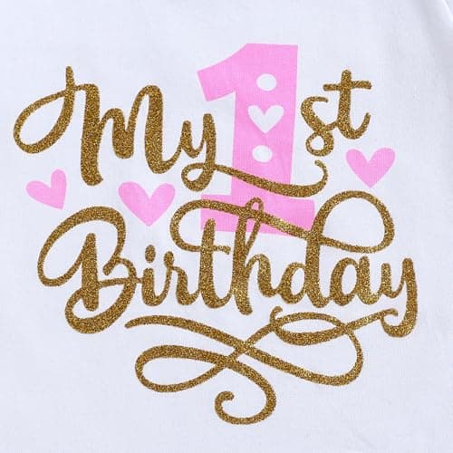 GRNSHTS Baby Girl First Birthday Tutu Smash Cake Outfit