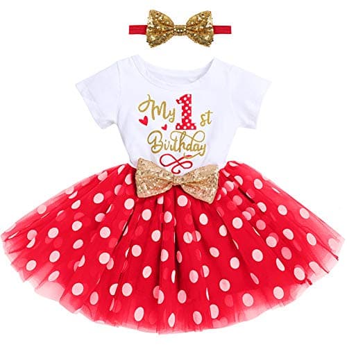 Baby Girl 1st/2nd Birthday Dress & Headband Set