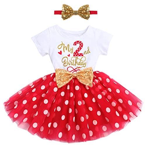 Baby Girl 1st/2nd Birthday Dress & Headband Set