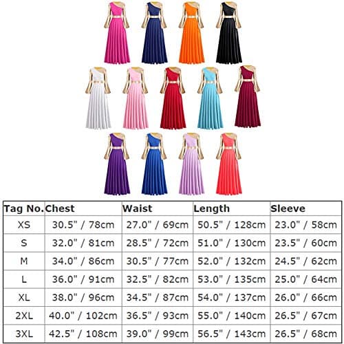 Women's Gold Metallic Worship Dance Dress with Bell Sleeves