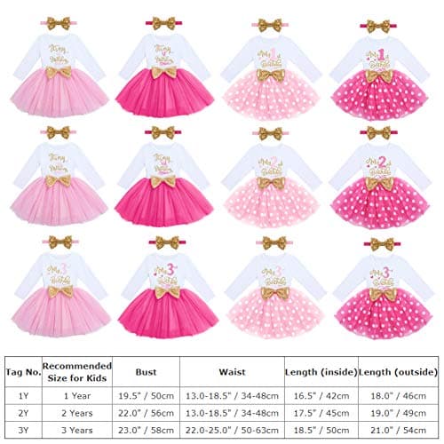 Refined Title: ODASDO Baby Girls Toddlers Birthday Tutu Dress Set