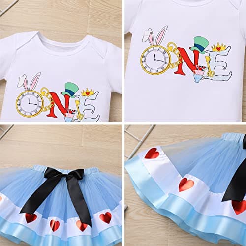 ODASDO Baby Girl 1st Birthday Cake Smash Outfit