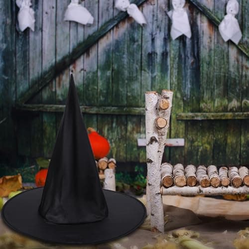 Halloween Witch Hats Costume Accessory (4 Packs) - Black