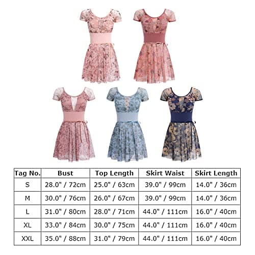 ODASDO Two-Piece Ballet Outfit for Women