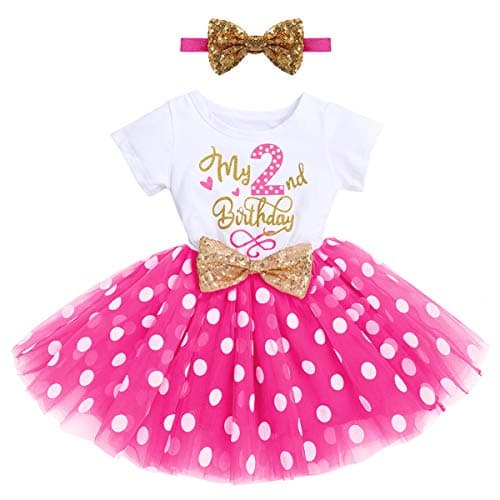 Baby Girl 1st/2nd Birthday Dress & Headband Set