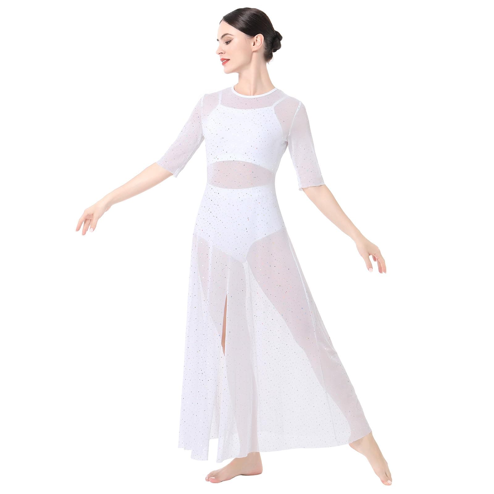 ODASDO 3pcs Women's Lyrical Dance Outfit