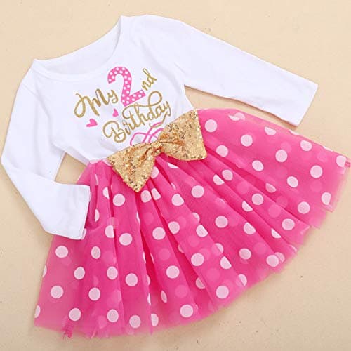 ODASDO Baby Girls Toddler Kids Birthday Party Dresses