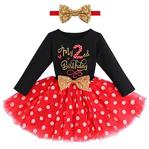 Refined Title: ODASDO Baby Girls Toddlers Birthday Tutu Dress Set