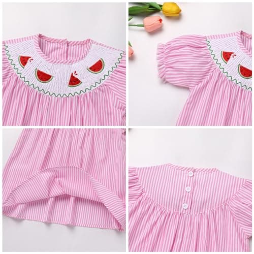 Toddler Girls' Smocked Embroidered A-line Dress