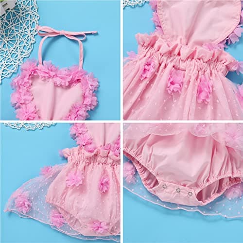 Baby Girl's First Birthday Cake Smash Outfit