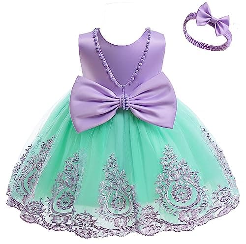 Baby Backless Pageant Dress with Headwear