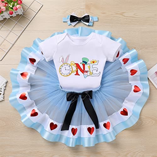 ODASDO Baby Girl 1st Birthday Cake Smash Outfit