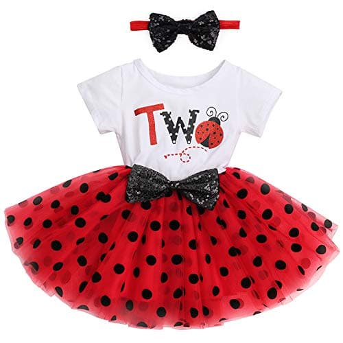 Baby Girl 1st/2nd Birthday Dress & Headband Set