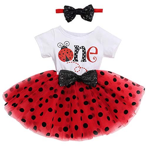 Baby Girl 1st/2nd Birthday Dress & Headband Set
