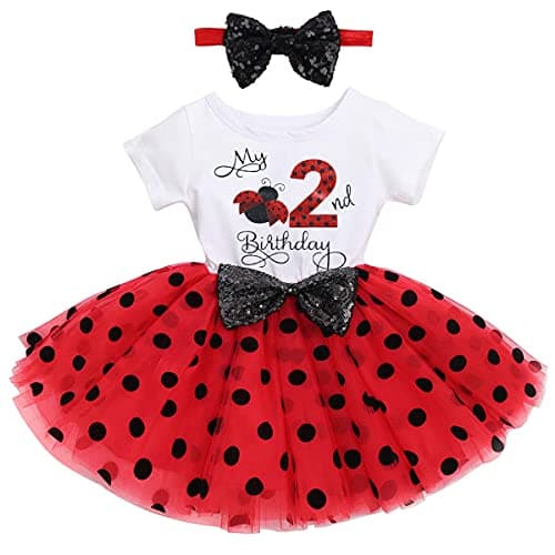 Baby Girl 1st/2nd Birthday Dress & Headband Set