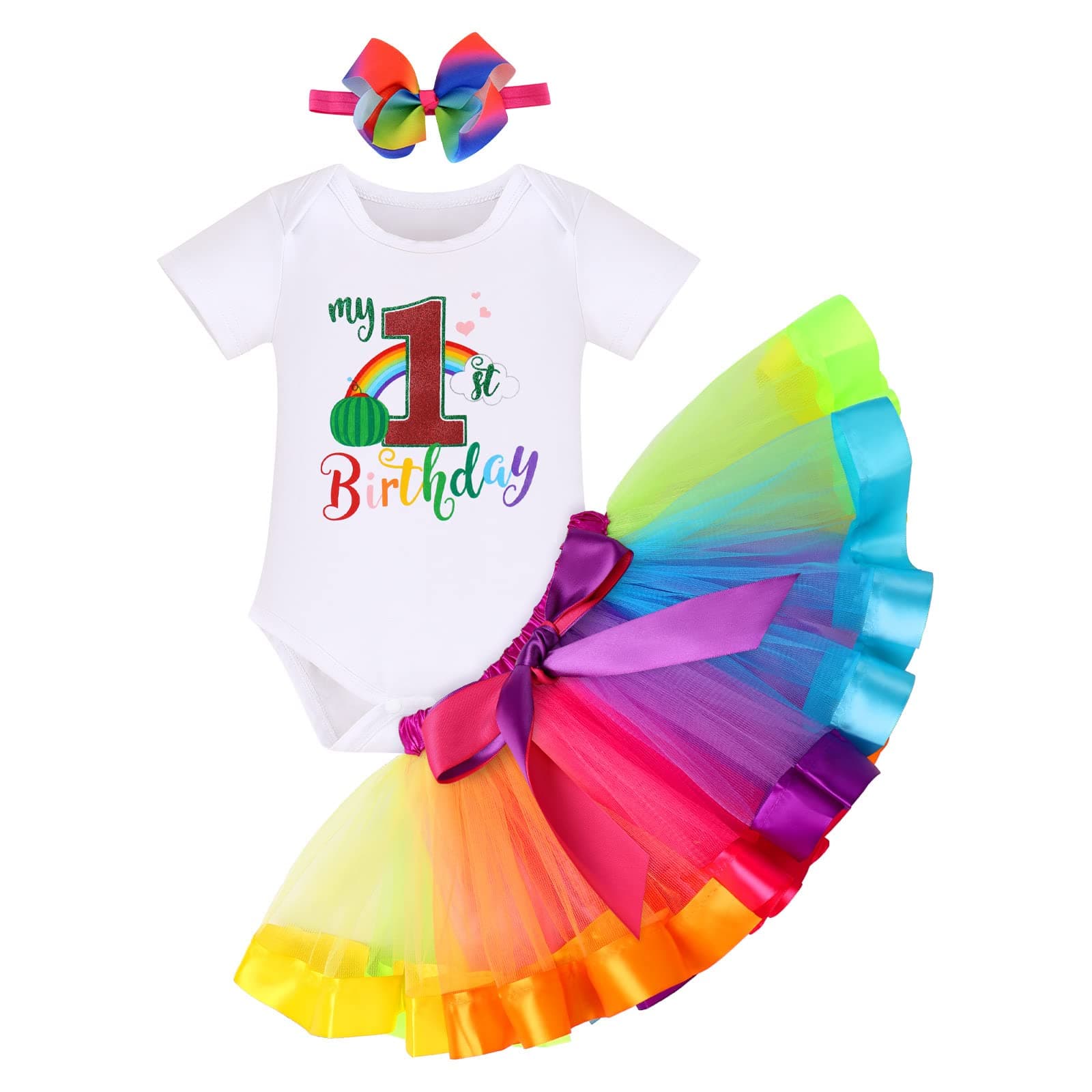 ODASDO Toddler Girl 1st 2nd 3rd Birthday Party Outfit