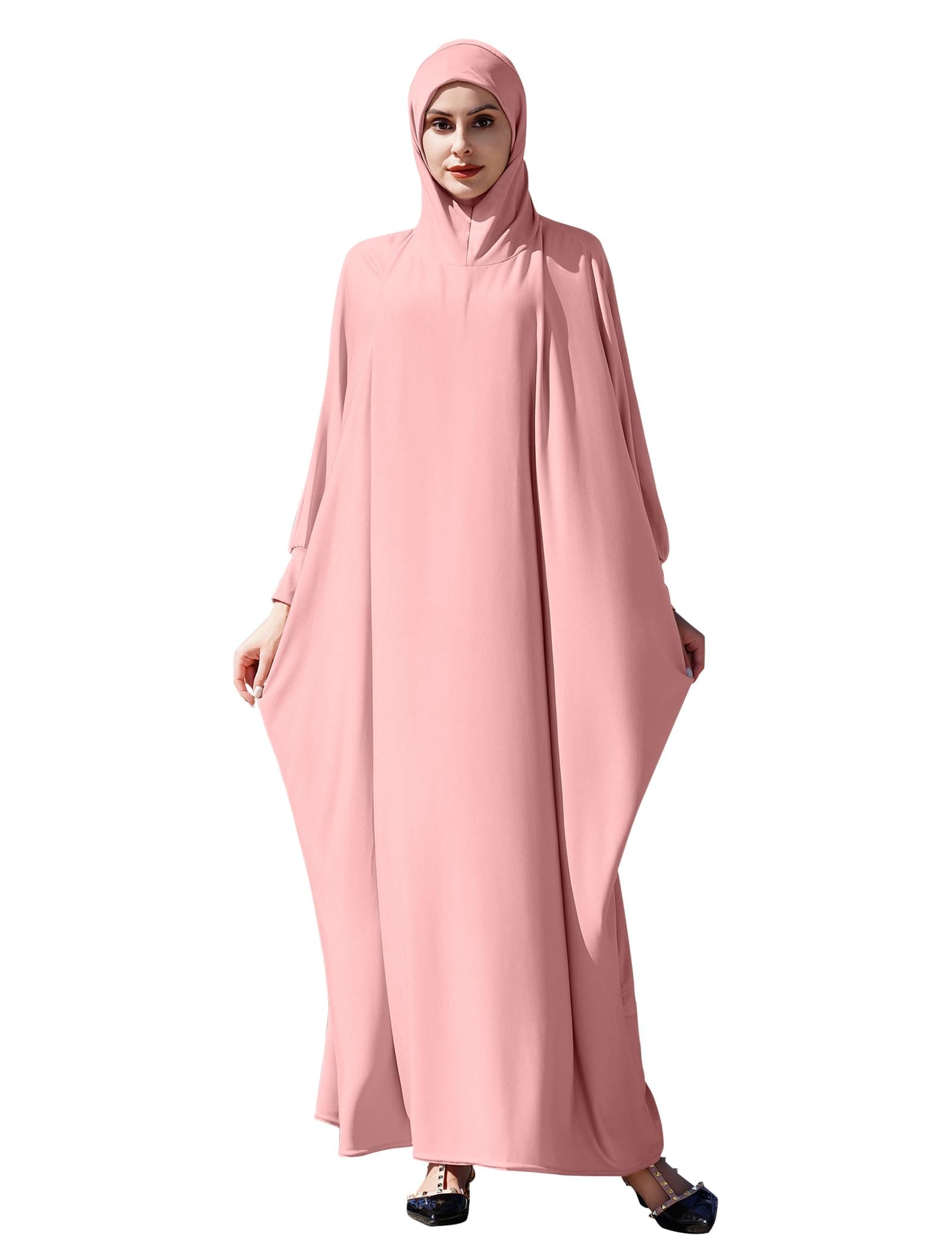 ODASDO Abaya Dress with Hijab for Women