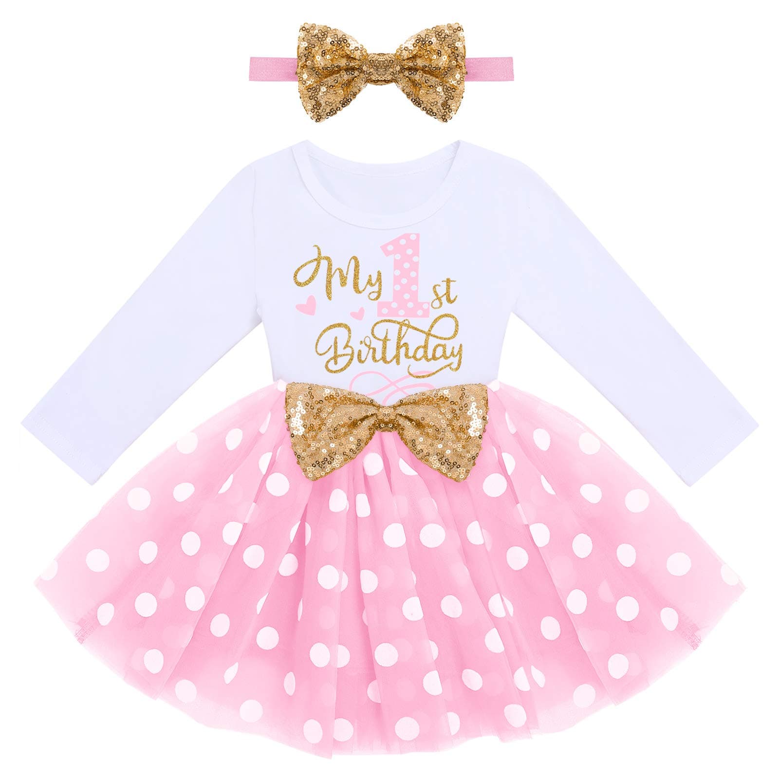 Refined Title: ODASDO Baby Girls Toddlers Birthday Tutu Dress Set