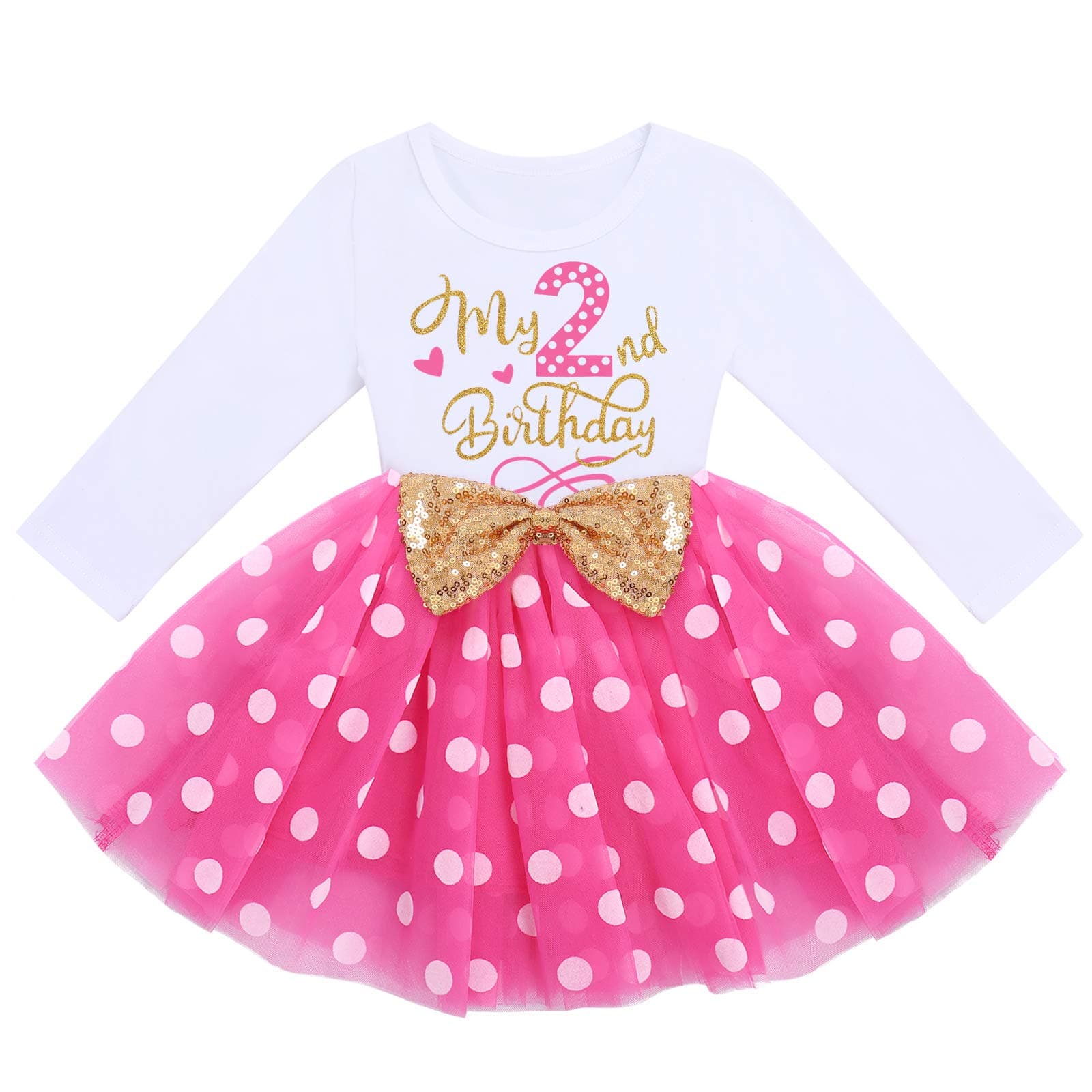 ODASDO Baby Girls Toddler Kids Birthday Party Dresses