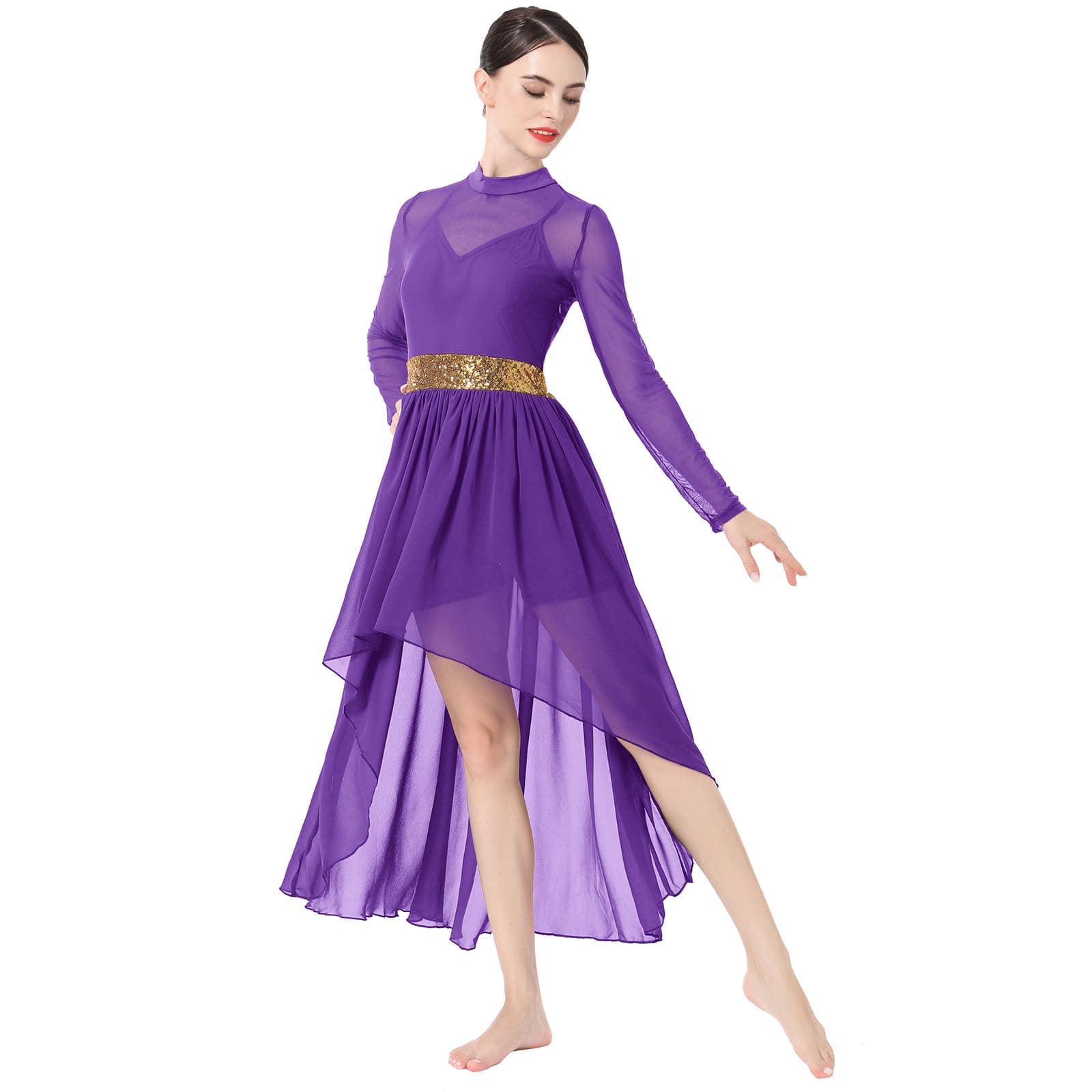 ODASDO Women's Lyrical Dance Long Dress